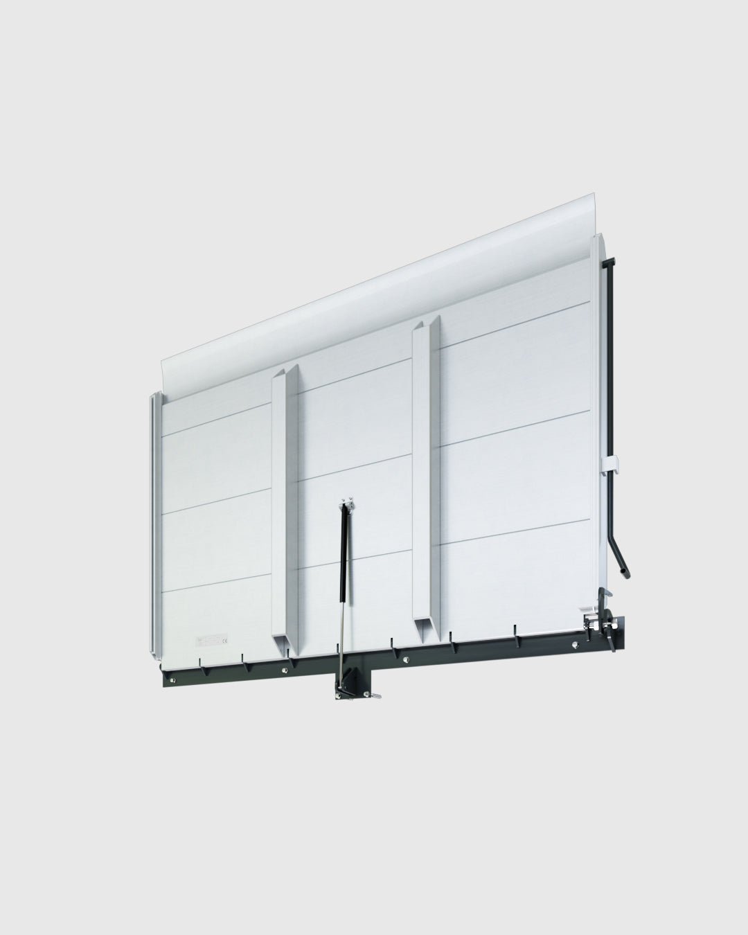 CR.GAS - FIXED MANUAL RAMP WITH GAS STRUT ASSISTANCE