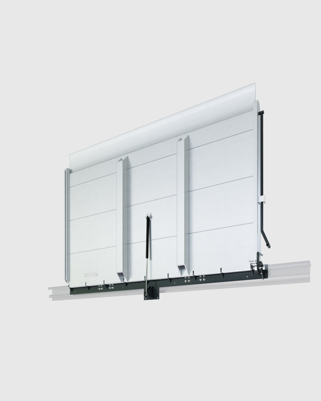 GAS - SLIDING MANUAL RAMP WITH GAS STRUT ASSISTANCE